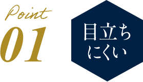 目立ちにくい